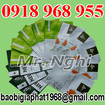 In túi đựng bột mỹ phẩm| baobimangghep.com